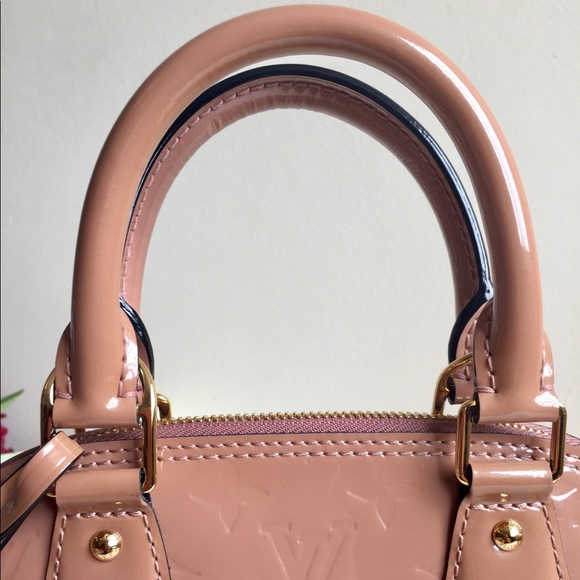 Louis Vuitton Rose Velours Vernis Alma BB - Picture 5 of 16
